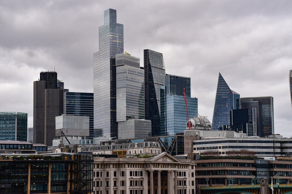 Skyline Londres ciel nuit Shard tour