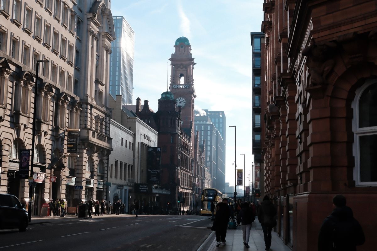 Panorama de Manchester avec ses gratte-ciel modernes