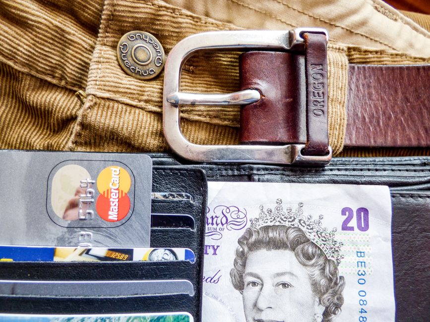 Billets et pièces en livres sterling