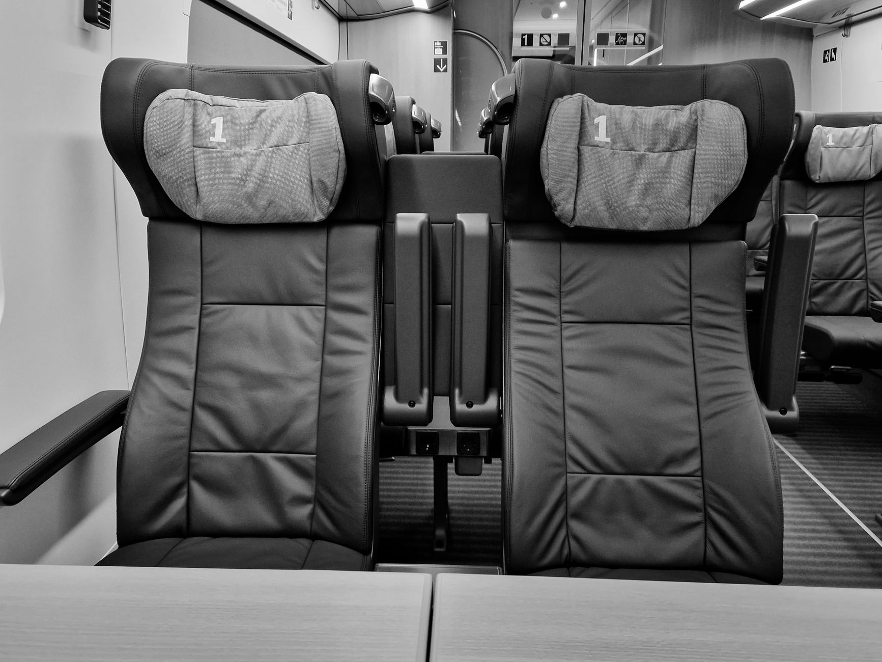 Intérieur de l'Eurostar sur le dernier segment vers Londres