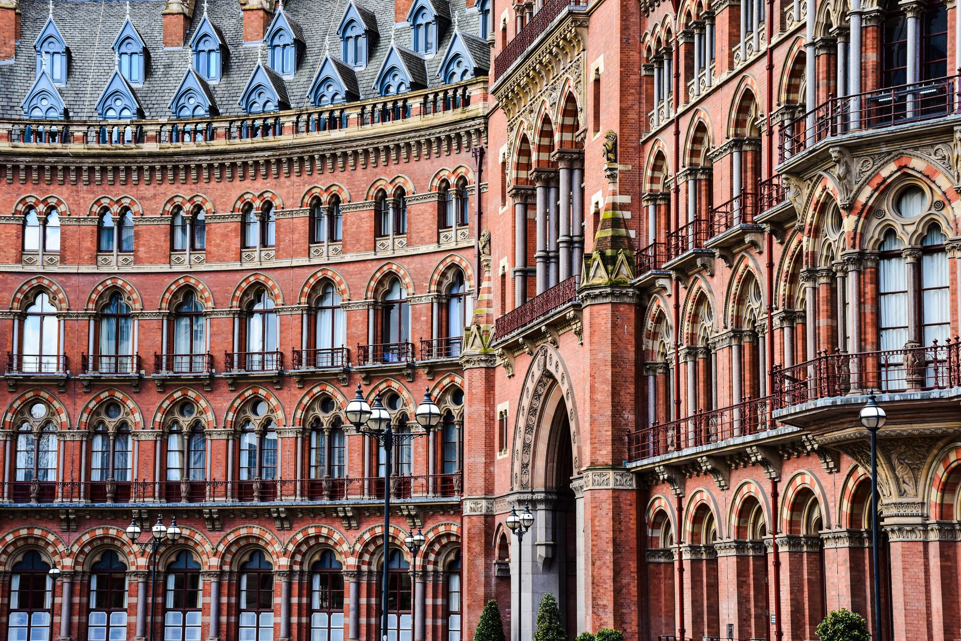 Gare de Londres St Pancras à l'arrivée du train depuis Marseille