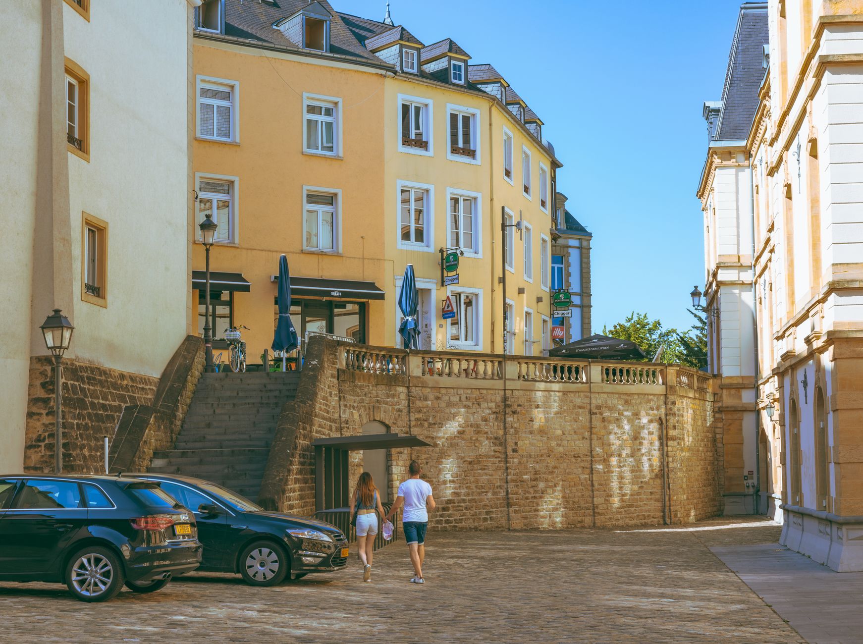 Vieille ville de Luxembourg d'où partent les voyageurs luxembourgeois vers le Royaume-Uni